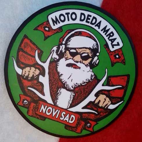 Moto Deda Mraz tablica motora